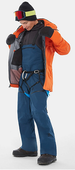 Брюки мужские The North Face Purist Bib Blue Wing Teal - Фото 22 большая