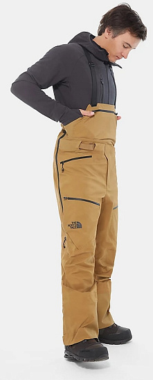 Брюки мужские The North Face Purist Bib British Khaki - Фото 20 большая