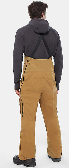 Брюки мужские The North Face Purist Bib British Khaki - Фото 4 большая