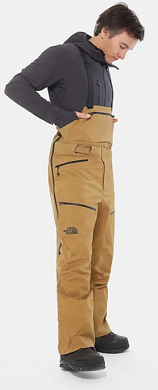 Брюки мужские The North Face Purist Bib British Khaki - Фото 6 большая
