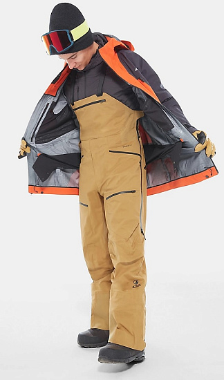 Брюки мужские The North Face Purist Bib British Khaki - Фото 7 большая