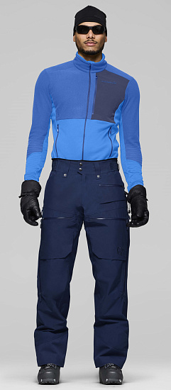 Брюки мужские Norrona Lofoten Gore-Tex Insulated Indigo Night - Фото 2 большая