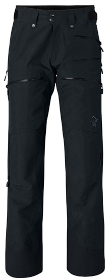 Брюки мужские Norrona Lofoten Gore-Tex Insulated Caviar Black - Фото 1 большая