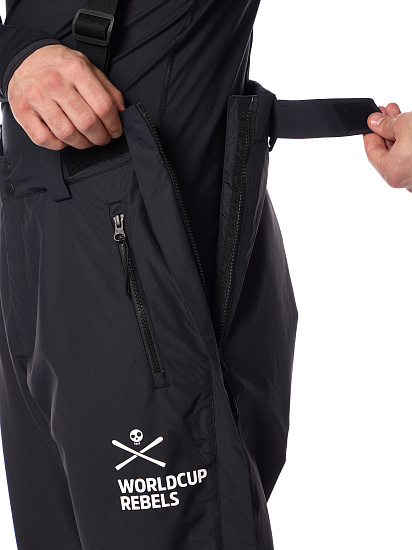 Брюки-самосбросы мужские Head Race Zip Black - Фото 11 большая