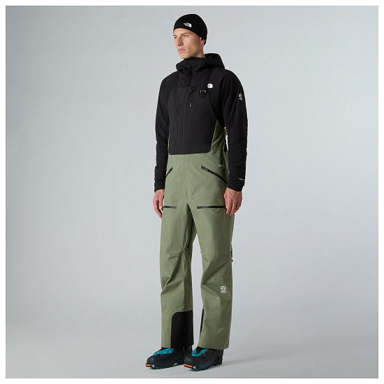 Брюки мужские The North Face Summit Tsirku Gtx Pro Bib Bark Mist/TNF Black - Фото 3 большая