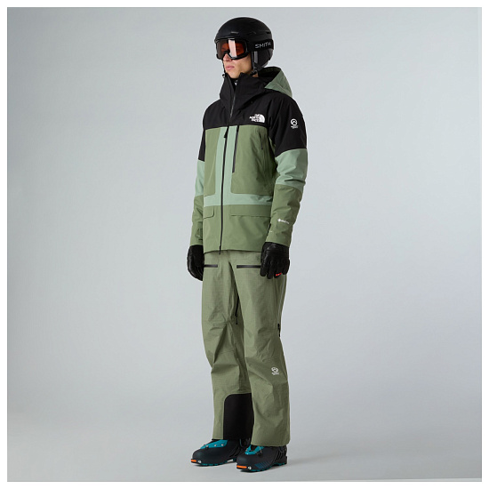 Брюки мужские The North Face Summit Tsirku Gtx Pro Bib Bark Mist/TNF Black - Фото 5 большая