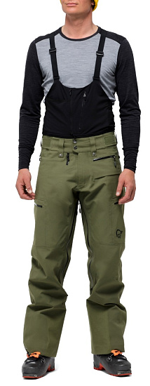 Брюки мужские Norrona Lofoten Gore-Tex Pro Plus Olive Night - Фото 8 большая