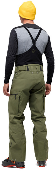 Брюки мужские Norrona Lofoten Gore-Tex Pro Plus Olive Night - Фото 9 большая