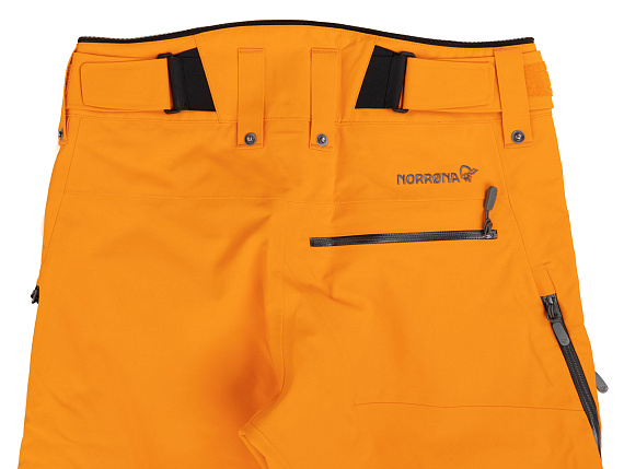 Брюки мужские Norrona Lofoten Gore-Tex Pro Orange Popsicle - Фото 7 большая
