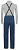 Брюки мужские The North Face Freethinker Bib Blue Wing Teal - Фото 2 малая