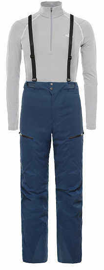 Брюки мужские The North Face Freethinker Bib Blue Wing Teal - Фото 1 большая