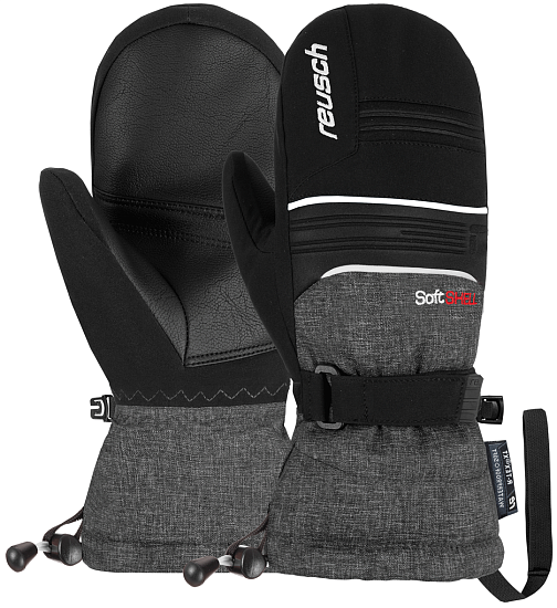 Варежки детские Reusch Kondor R-Tex Xt Black/Black Melange - Фото 3 большая