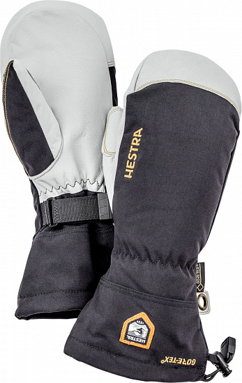 Варежки Hestra Army Leather GTX Black - Фото 1 большая