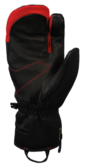 Варежки мужские Snowlife Nevada GTX 3 Finger Black/Red - Фото 2 большая