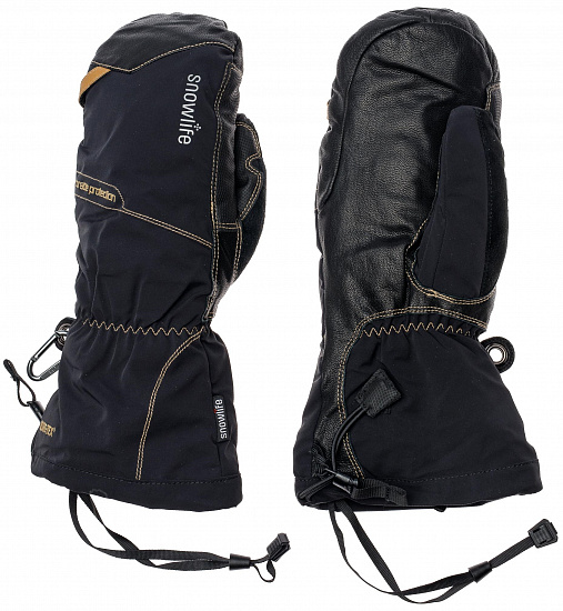 Варежки мужские Snowlife Mountaineer GTX Black - Фото 1 большая