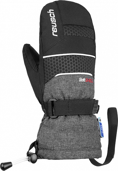 Варежки детские Reusch Connor R-Tex XT Black/Black Melange - Фото 1 большая
