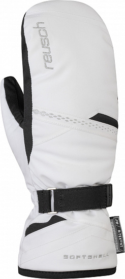 Варежки женские Reusch Hannah R-Tex XT White/Black - Фото 1 большая