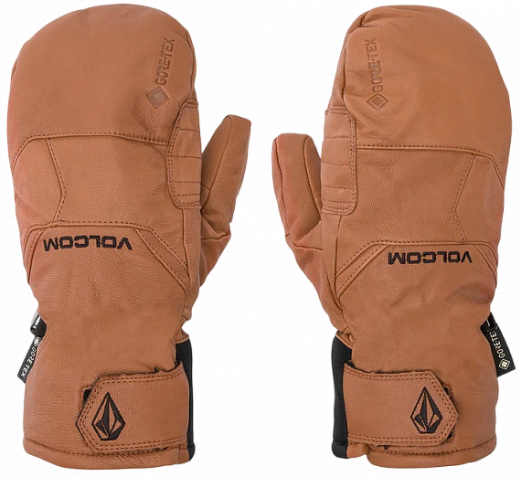 Варежки мужские Volcom Gaaas Gore-Tex Caramel - Фото 1 большая