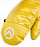 Варежки The North Face Amk L4 Insulated Down Canary Yellow - Фото 2 малая