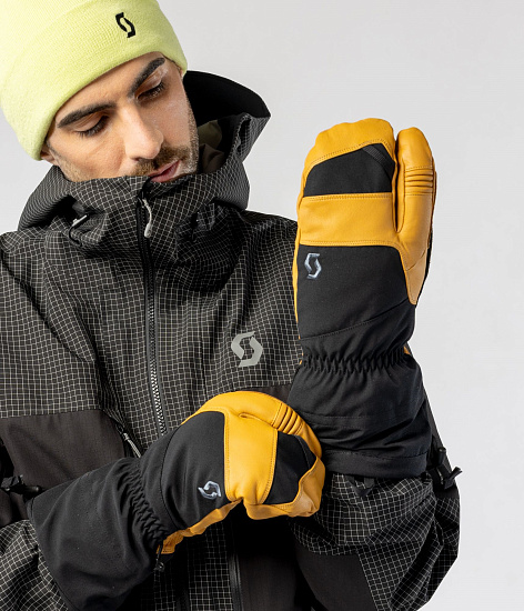 Варежки Scott Explorair Alpine Natural Brown/Black - Фото 4 большая