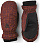 Варежки женские Hestra Primaloft Rib Knit Wine Red Print - Фото 1 малая