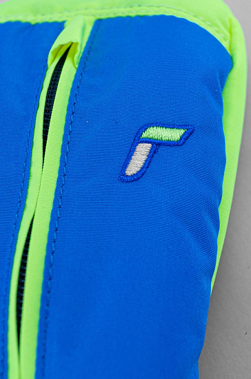 Варежки детские Reusch Ben Mitten Brilliant Blue/Safety Yel - Фото 4 большая