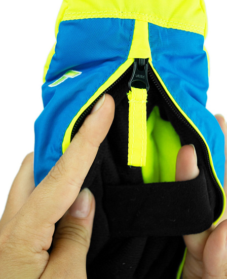 Варежки детские Reusch Tom Mitten Brilliant Blue/Safety Yel - Фото 6 большая