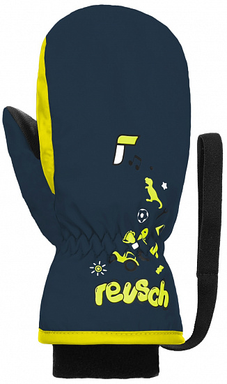 Варежки детские Reusch Kids Mitten Dress Blue/Safety Yellow - Фото 1 большая