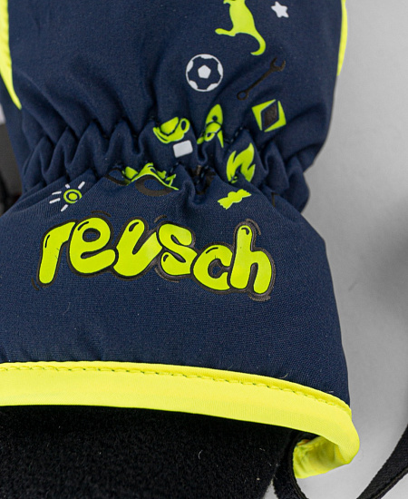 Варежки детские Reusch Kids Mitten Dress Blue/Safety Yellow - Фото 5 большая