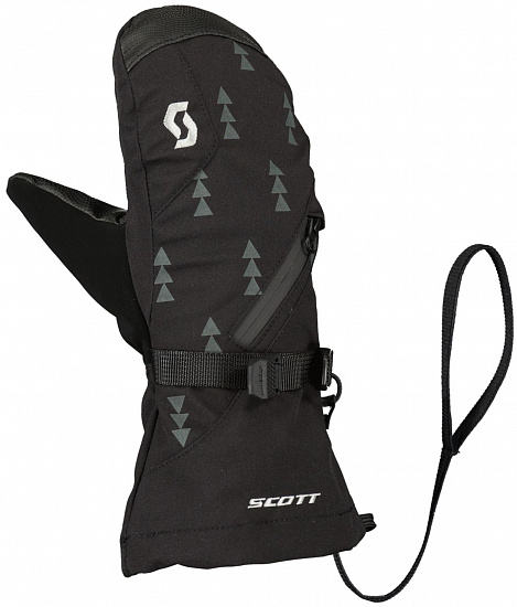 Варежки детские Scott Ultimate Premium Black/Dark Grey - Фото 1 большая