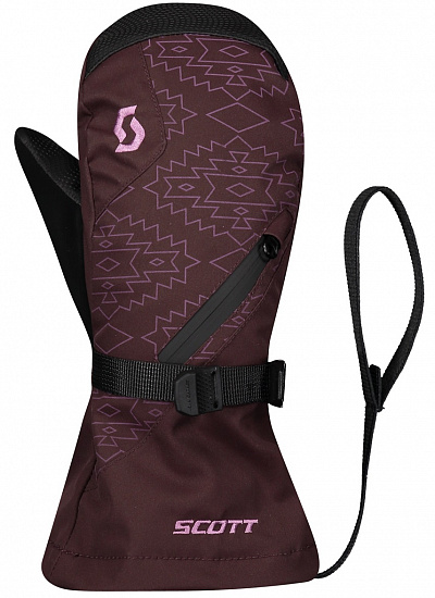 Варежки детские Scott Ultimate Premium Red Fudge/Cassis Pink - Фото 1 большая