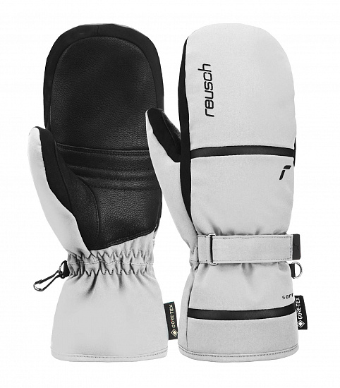 Варежки женские Reusch Alessia Gore-Tex White/Black - Фото 3 большая