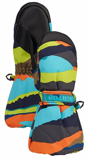 Варежки детские Burton Heater Mitt Summit Stripe - Фото 1 большая
