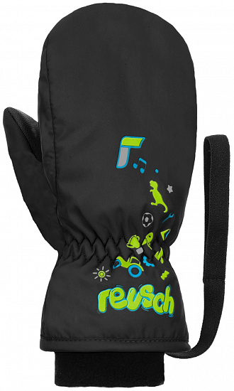 Варежки детские Reusch Kids Mitten Black - Фото 1 большая