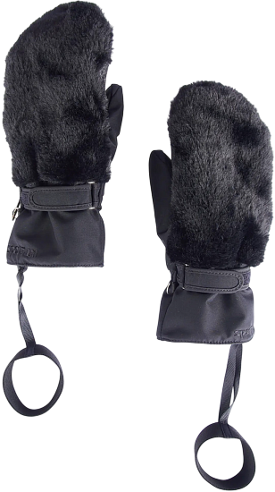 Варежки женские SportAlm Flauschi Black - Фото 1 большая