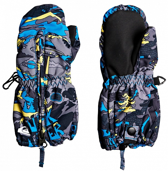 Варежки детские Quiksilver Indie Sulphur Pop Yeti Forest - Фото 1 большая