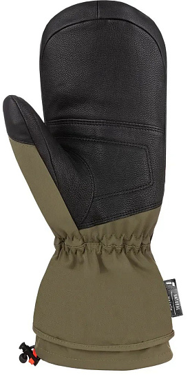 Варежки мужские Reusch Down Spirit Gtx Mitten Black/Burnt Olive - Фото 2 большая