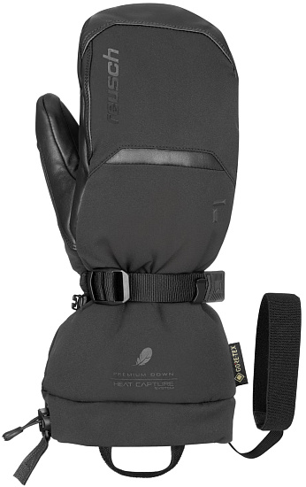 Варежки Reusch Volcano Pro Gore-Tex + Gore warm Black - Фото 2 большая