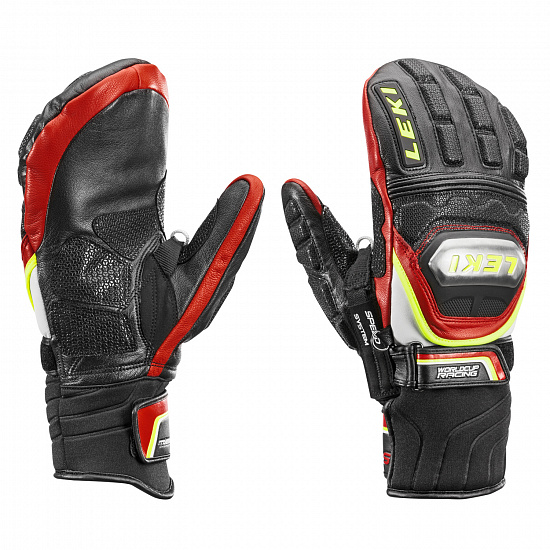 Варежки мужские Leki Worldcup Race TI S Mitten Speed System Black/Red/White/Yellow