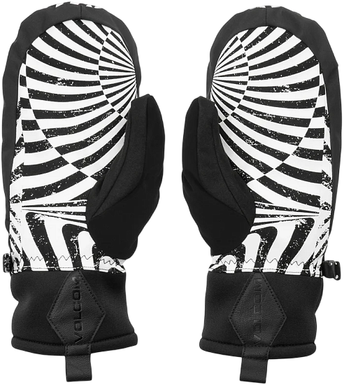 Варежки мужские Volcom V.Co Nyle Black Print - Фото 2 большая