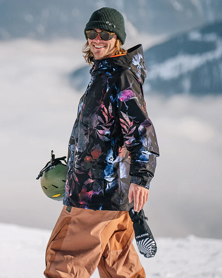 Варежки мужские Volcom V.Co Nyle Black Print - Фото 4 большая