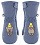 Варежки детские Poivre Blanc W20-1073-BBGL Shadow Blue - Фото 1 малая