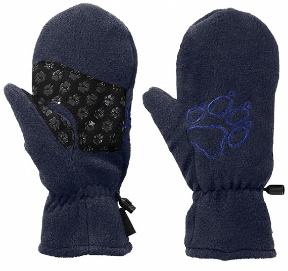 Варежки детские Jack Wolfskin Fleece Midnight Blue - Фото 1 большая