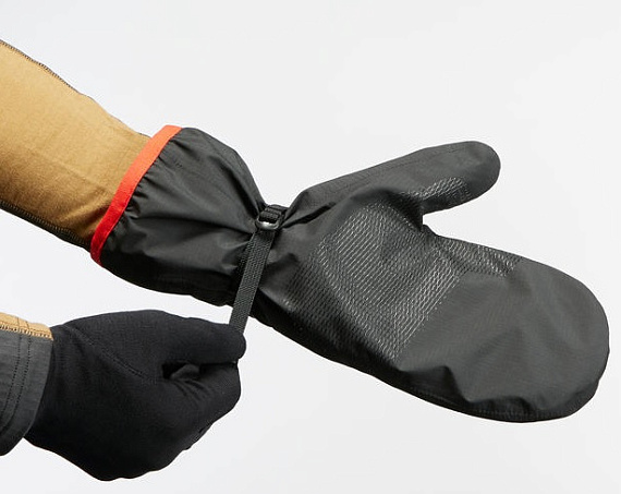 Варежки Forclaz Trek 500 Черный/Красный - Фото 5 большая