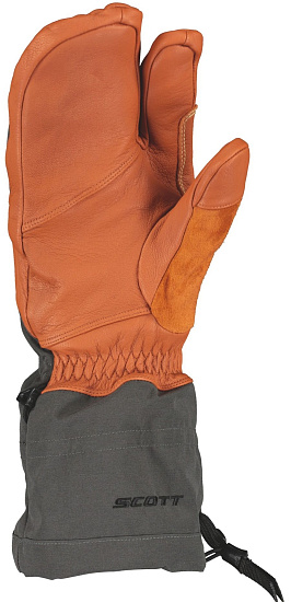 Варежки Scott Explorair Alpine Dark Grey/Burnt Orange - Фото 2 большая