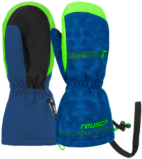 Варежки детские Reusch Maxi R-Tex Xt Surf The Web/Green Gecko - Фото 3 большая