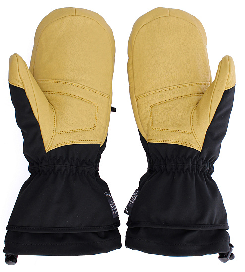 Варежки мужские Reusch Down Spirit Gtx Black/Camel - Фото 3 большая