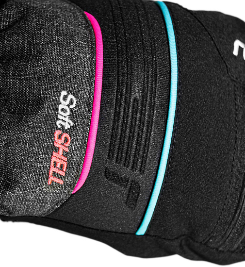 Варежки детские Reusch Kondor R-Tex Xt Blck/Blck Mel/Knouck Pink - Фото 4 большая