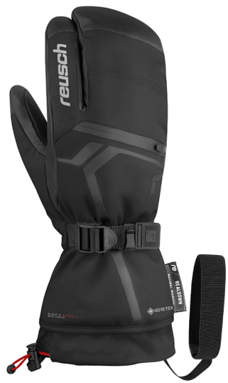 Варежки Reusch Down Spirit Gtx Lobster Black/Silver - Фото 1 большая