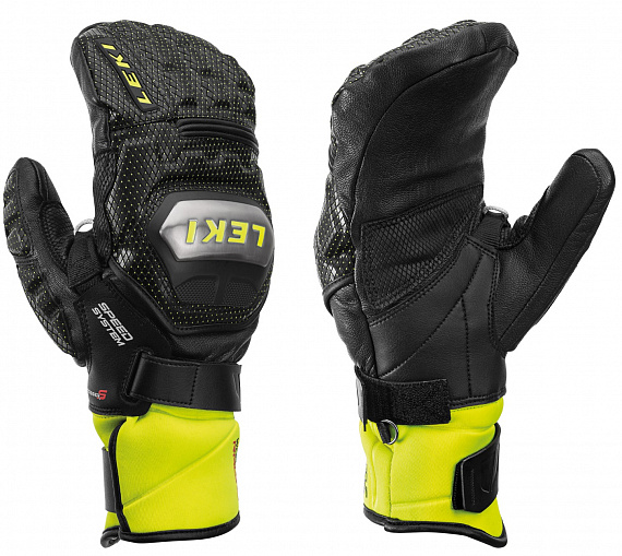 Варежки Leki Worldcup Race Ti S Speed System Black/Ice Lemon - Фото 1 большая